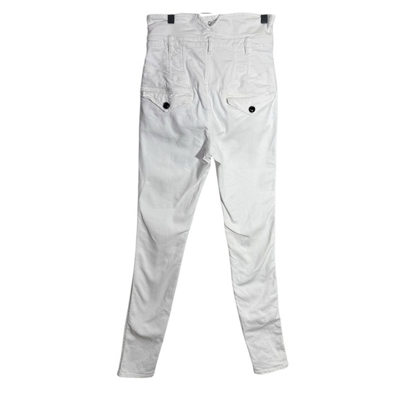Isabel Marant Stretchy White High Waisted Napos Skinny Jeans Pants Size 38 - Picture 4 of 16
